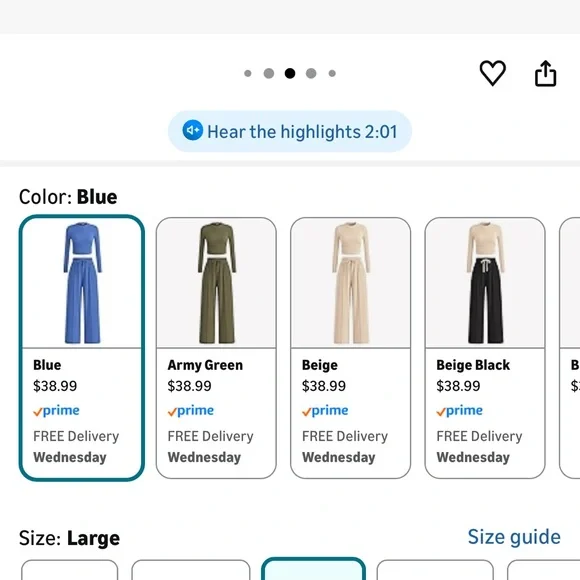 BTFBM 2 Piece Sets For Women Ribbed Matching Lounge Set - Picture 3 of 5